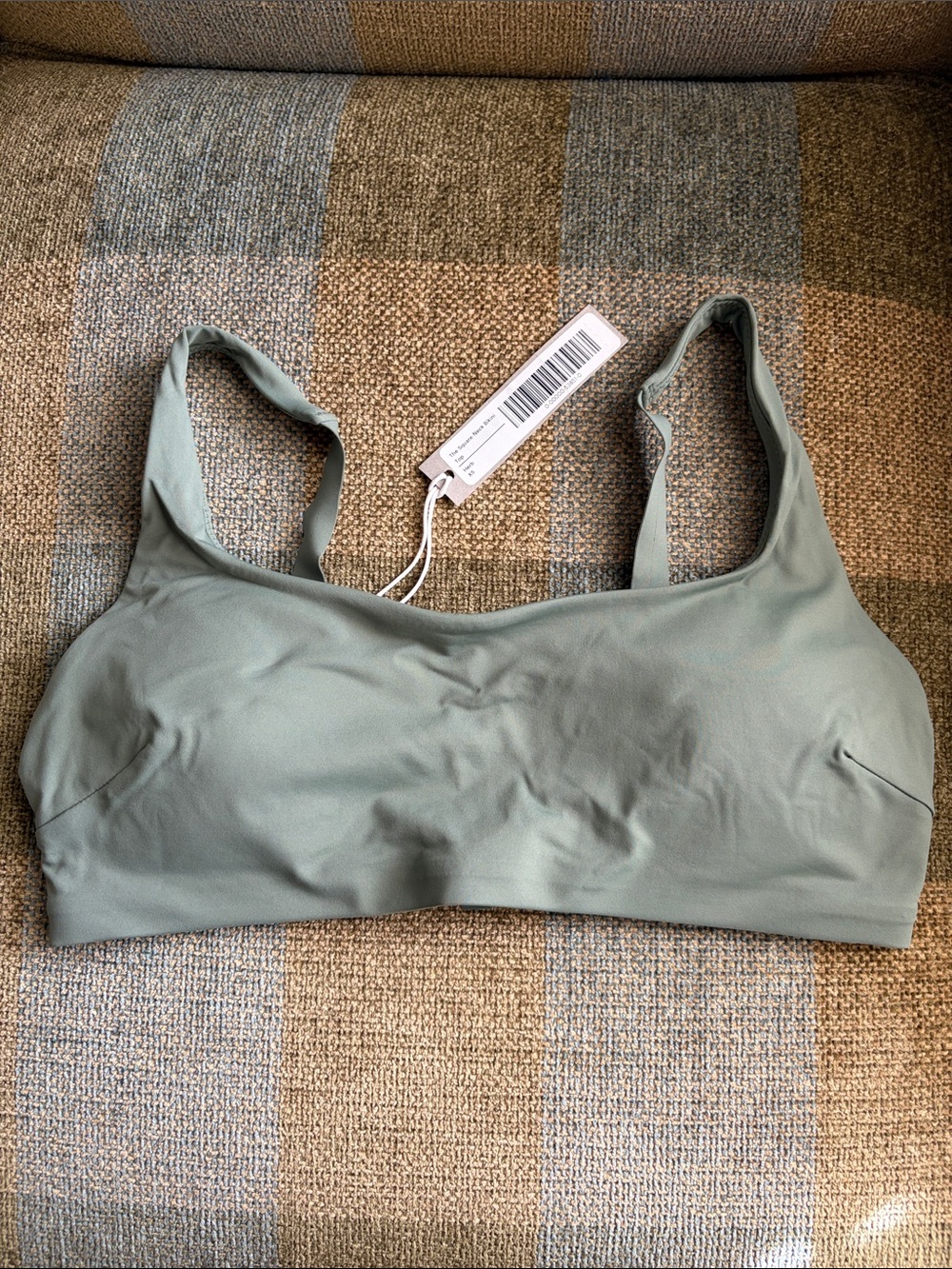 Everlane The Square-Neck Bikini Top - Herb